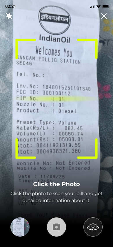 Scan Your Bill